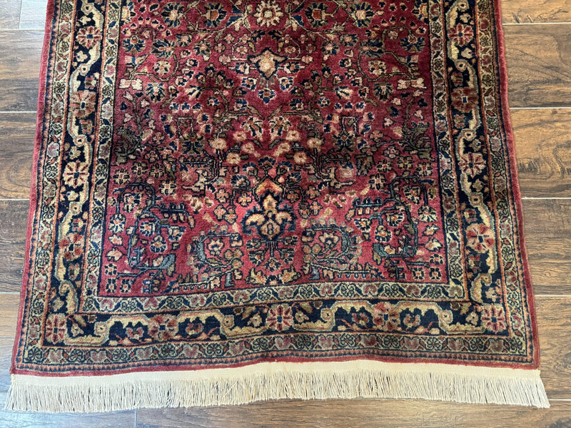 Persian Sarouk Rug 3x5, Antique Persian Carpet by Jewel Rugs
