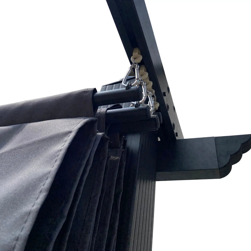 Replacement Canopy Top Cover Fabric For Outdoor Patio Retractable Pergola Sun-Shelter Canopy by Unique Piece Furniture