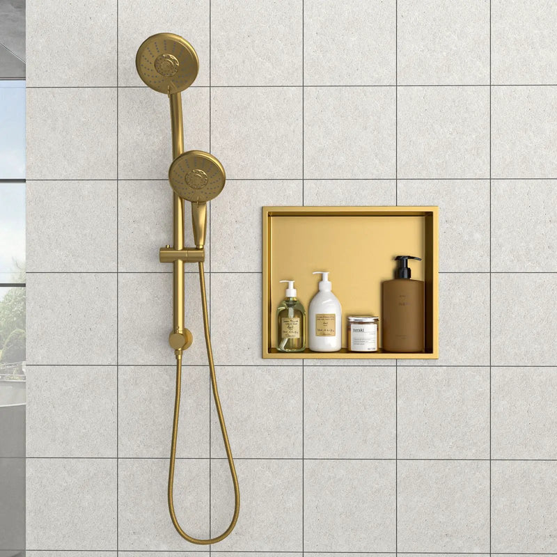 Stainless Steel Shower Niche With Seamless Design For Bathroom Storage by HouseOfZazla