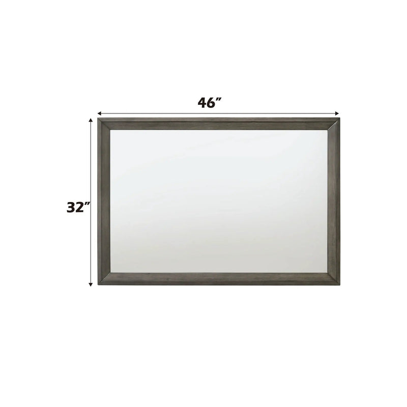 Escher - Mirror - Gray / Oak by HouseOfZazla