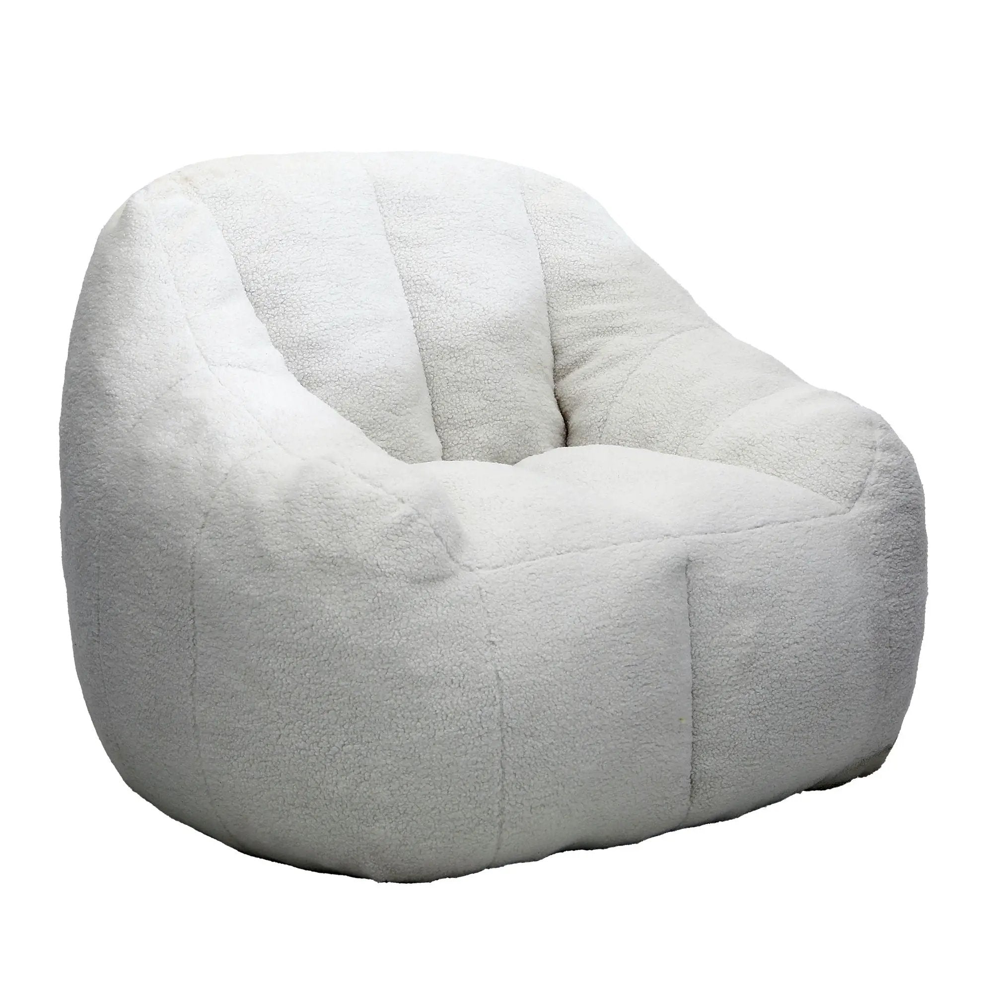 Comfy Bean Bag Chair With Memory Foam Filler, Tufted Soft by HouseOfZazla