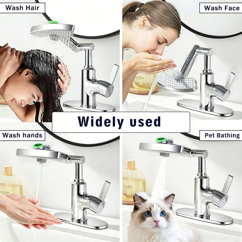 LED Temperature Display Bathroom Faucet with Digital Screen by HouseOfZazla