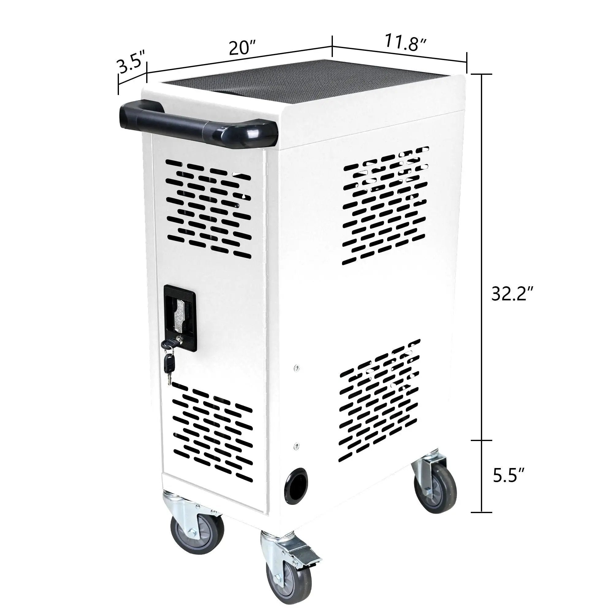 16 Bay Mobile School Charging Cart Station for Chromebook, Tablet and Laptop by HouseOfZazla