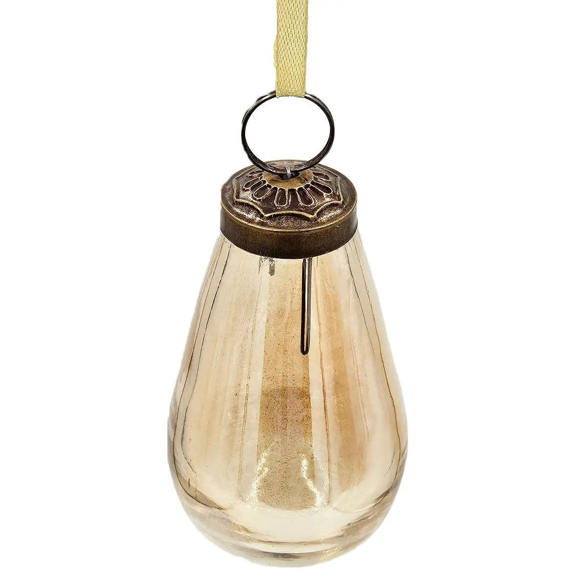 Luster Tear Drop Ornament, Glass Decorative Hanging Christmas Tree Ornaments For Holiday Party Decorations (Set of 12) by HouseOfZazla