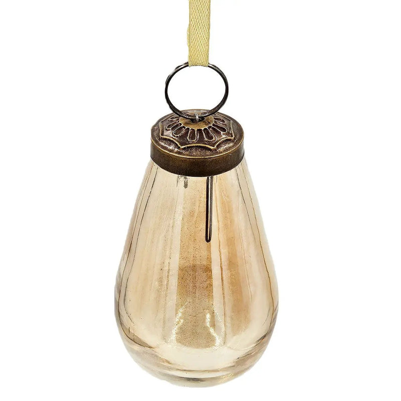 Luster Tear Drop Ornament, Glass Decorative Hanging Christmas Tree Ornaments For Holiday Party Decorations (Set of 12) by HouseOfZazla