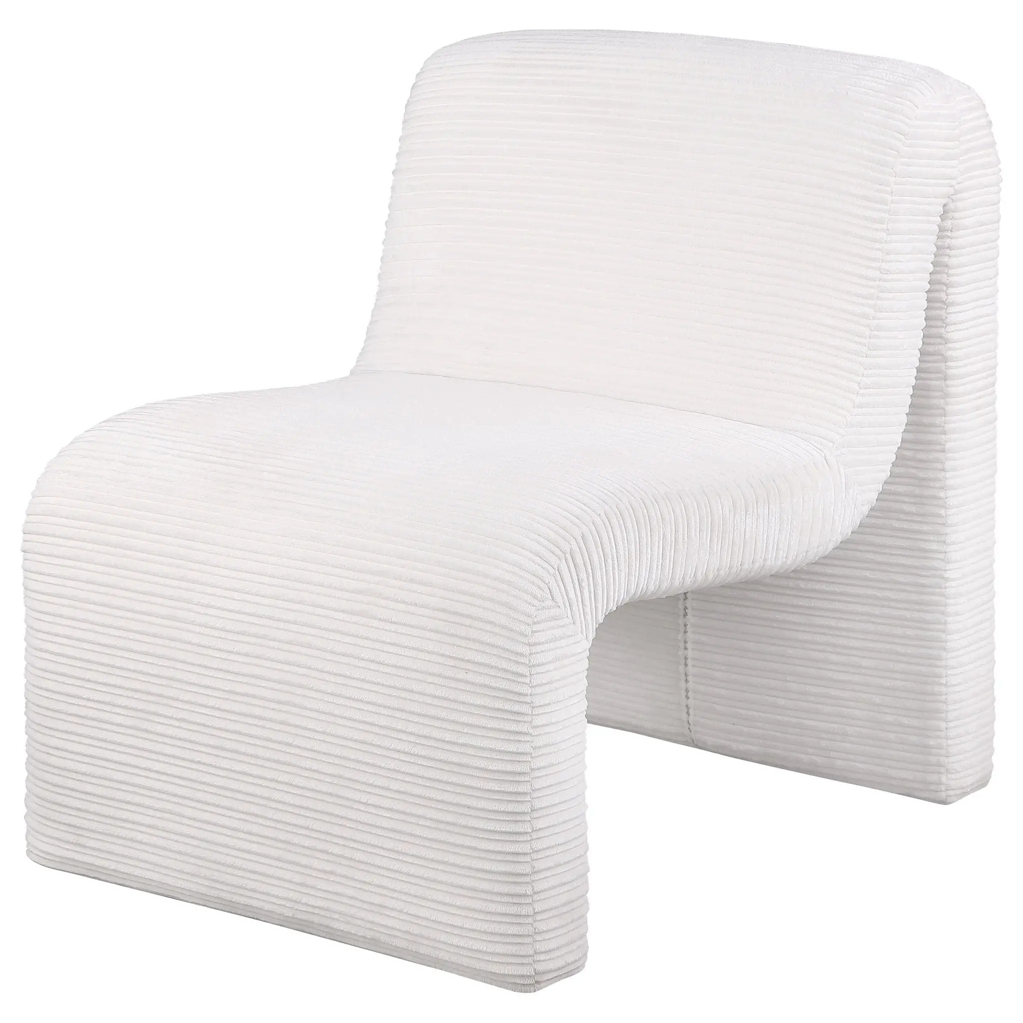Winne - Curved Armless Accent Chair by HouseOfZazla