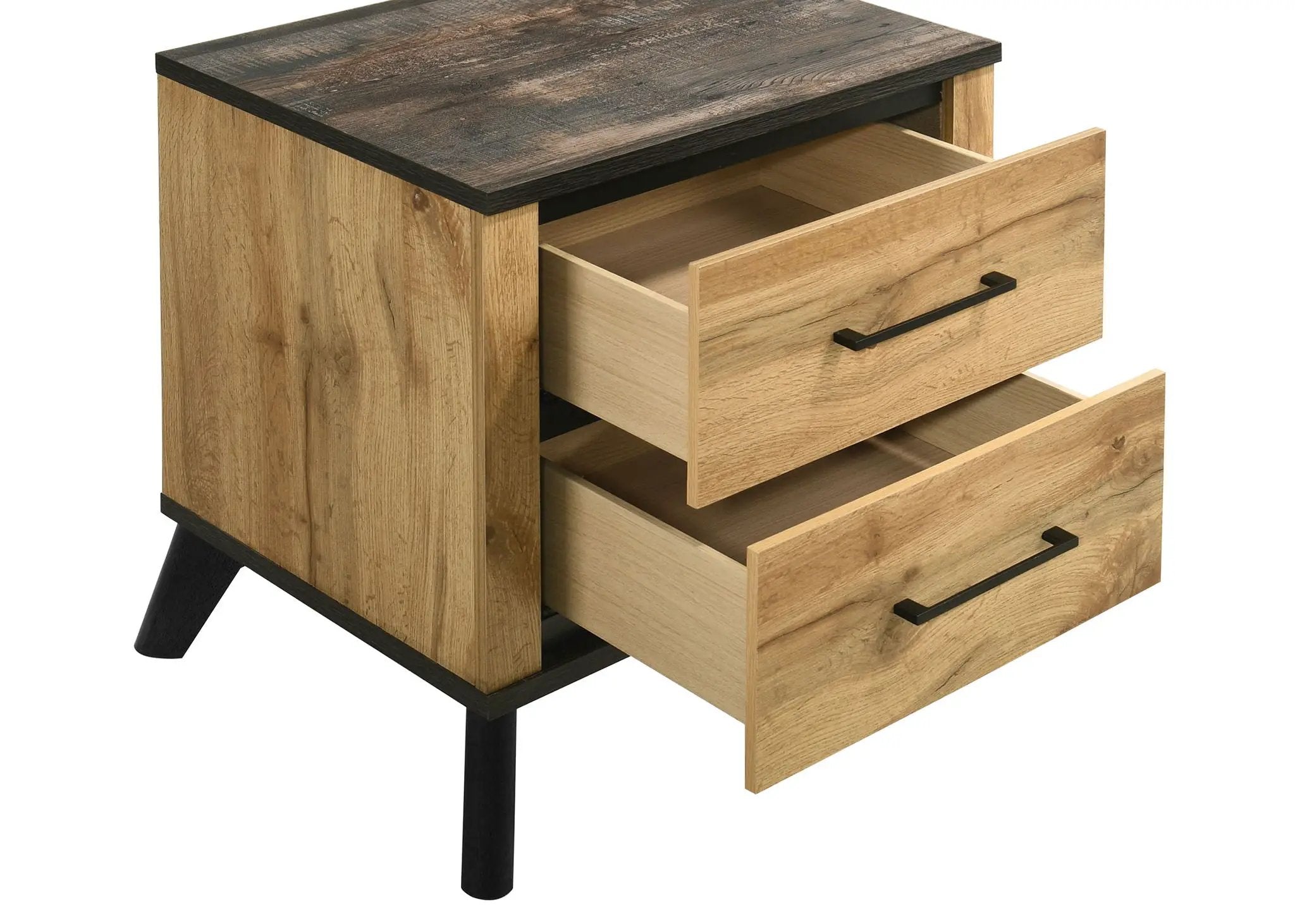 Kaywood 2-drawer Nightstand Bedside Table Natural Pine by Unique Piece Furniture