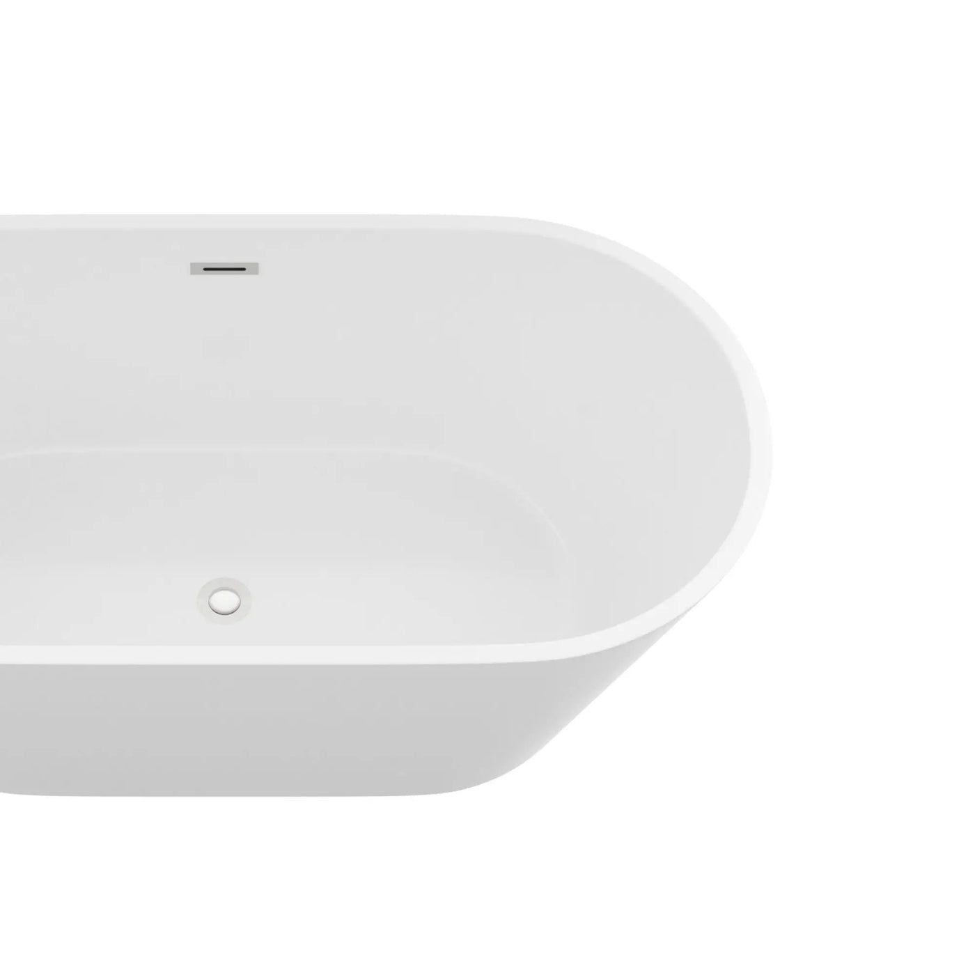 Gloss Freestanding Bathtub With Drain, Stand Alone Soaking Tub by HouseOfZazla