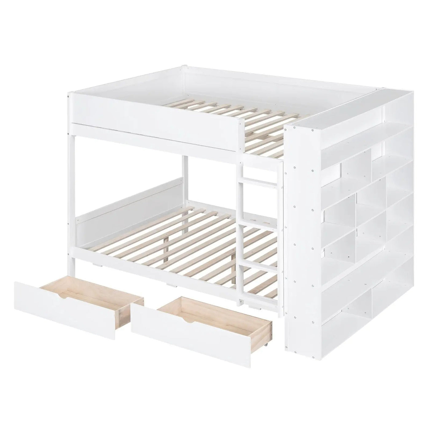 Bunk Bed With 2 Drawers And Multi Layer Cabinet by Unique Piece Furniture