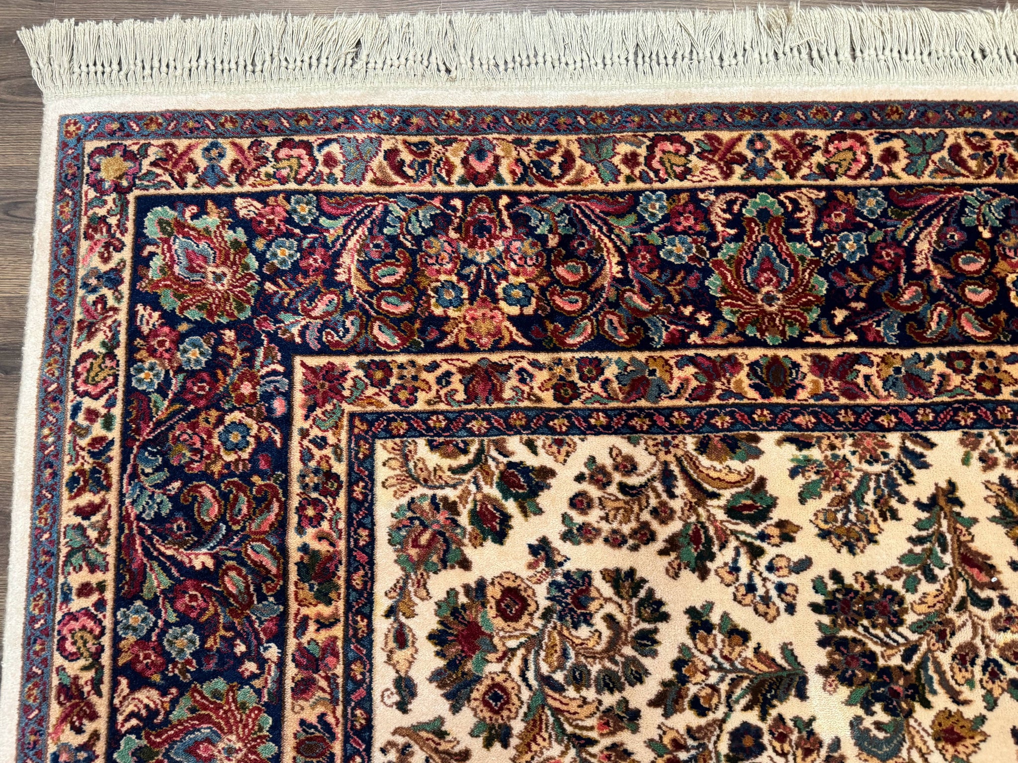 Karastan Rug 8.8 x 10.6 Ivory Sarouk #700/760, Wool Discontinued Original 700 Series by Jewel Rugs