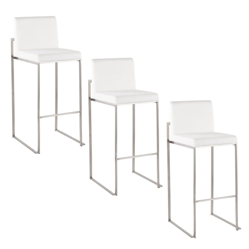 Fuji - Contemporary And Modern Elegance High Back Barstool by Unique Piece Furniture