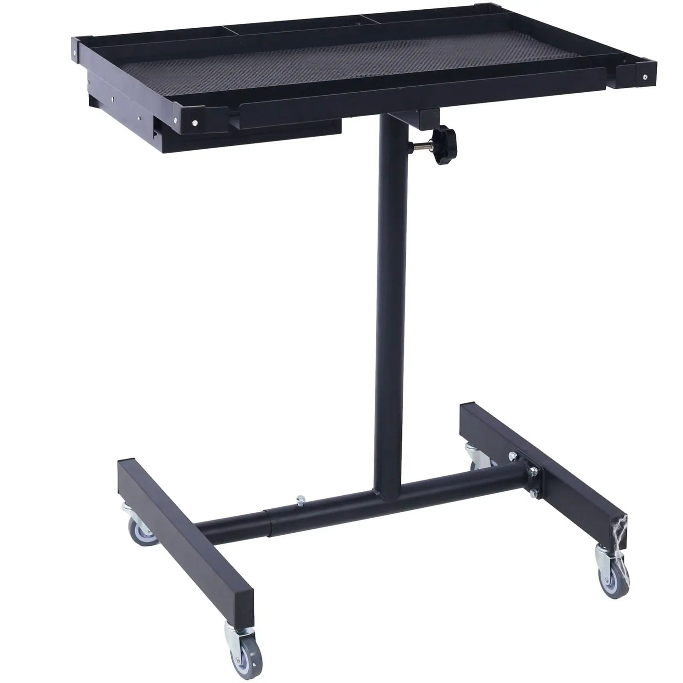 Adjustable Tear Down Work Table With Drawer For Garages, Repair Shops, And Diy, Portable, (4) 2.5" Swivel Casters, 220 Pound Capacity, Rubber Corners, Heavy Duty Steel by HouseOfZazla