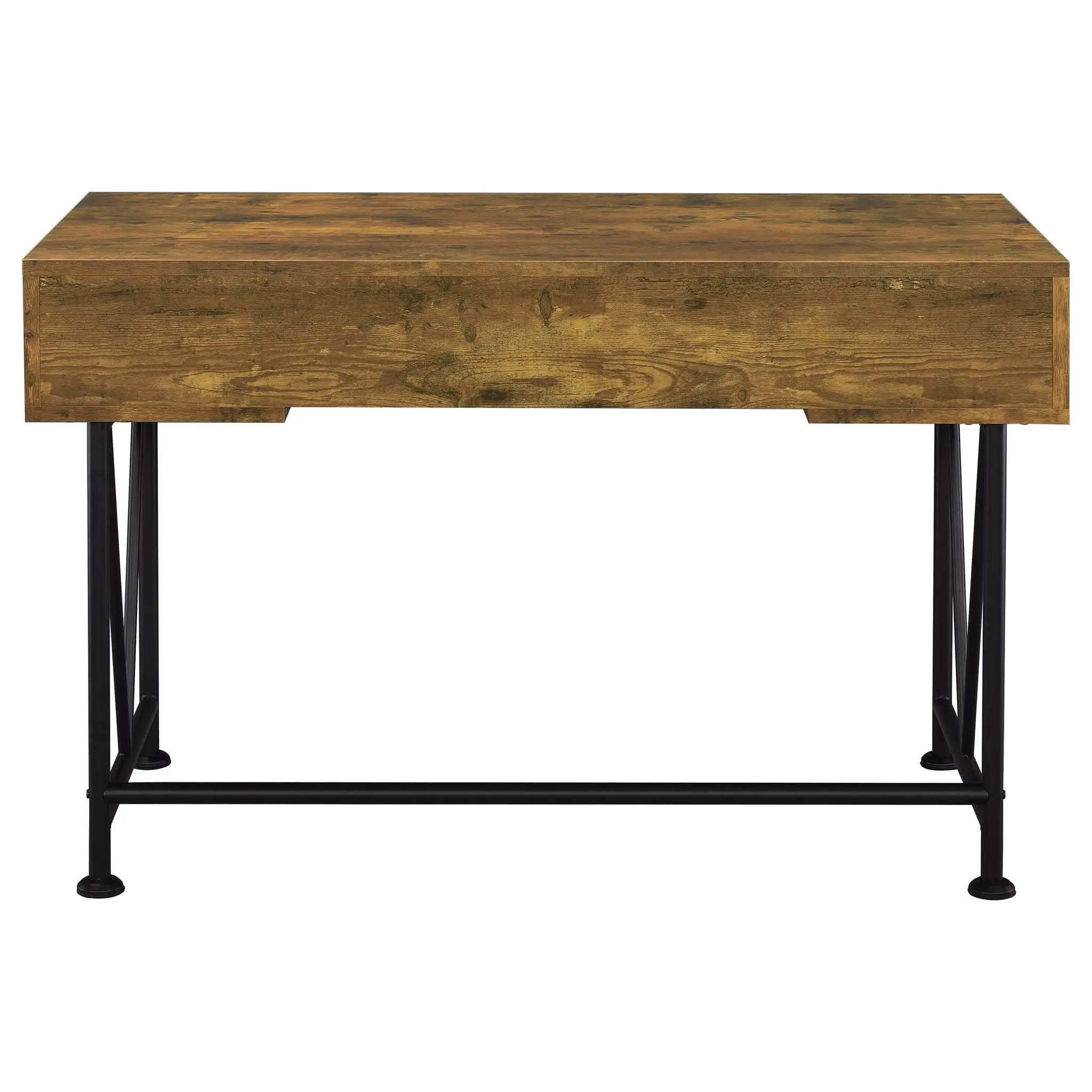 Analiese 2-piece Computer Desk Bookcase Set Rustic Nutmeg by Unique Piece Furniture