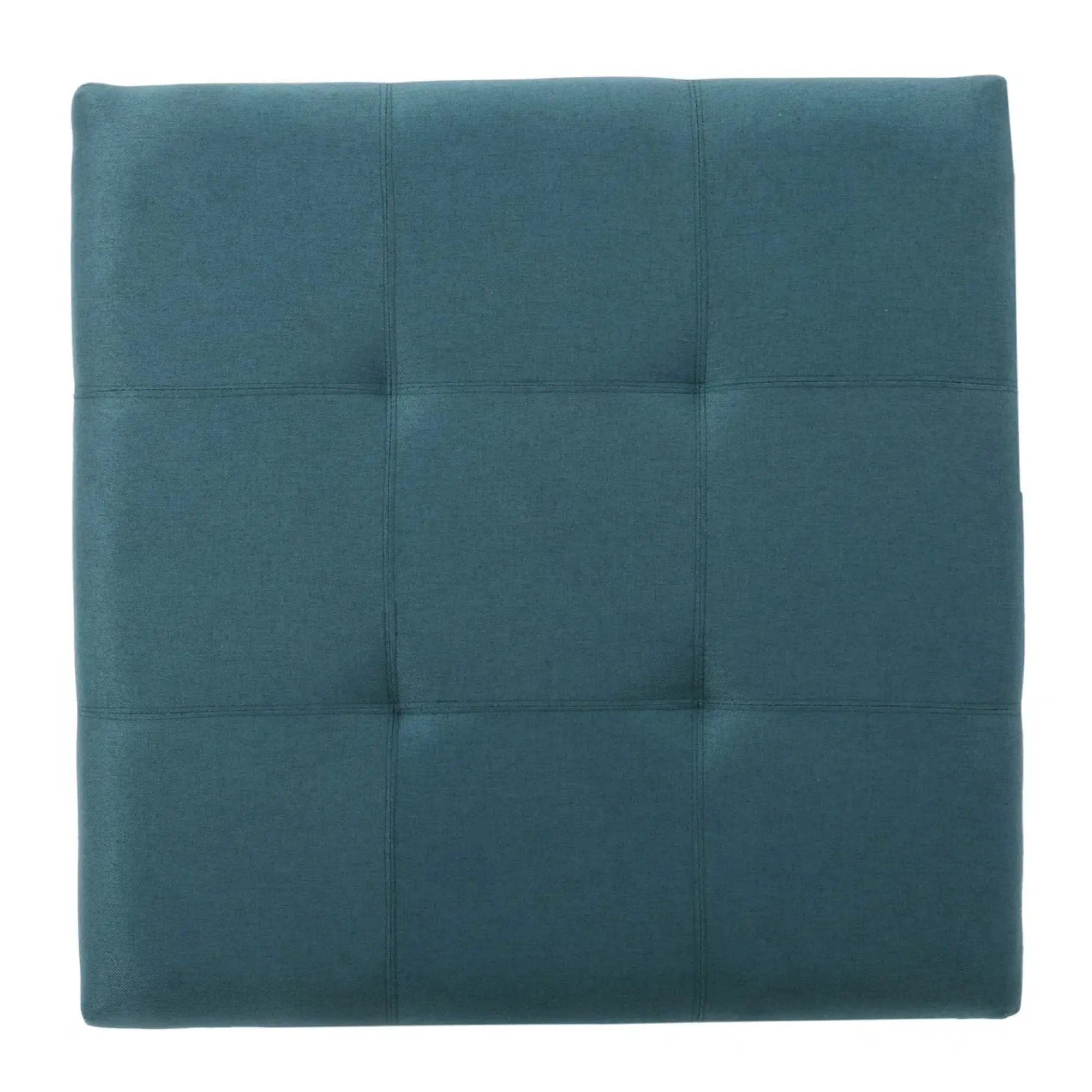 Tufted Square Storage Ottoman, Dark by HouseOfZazla