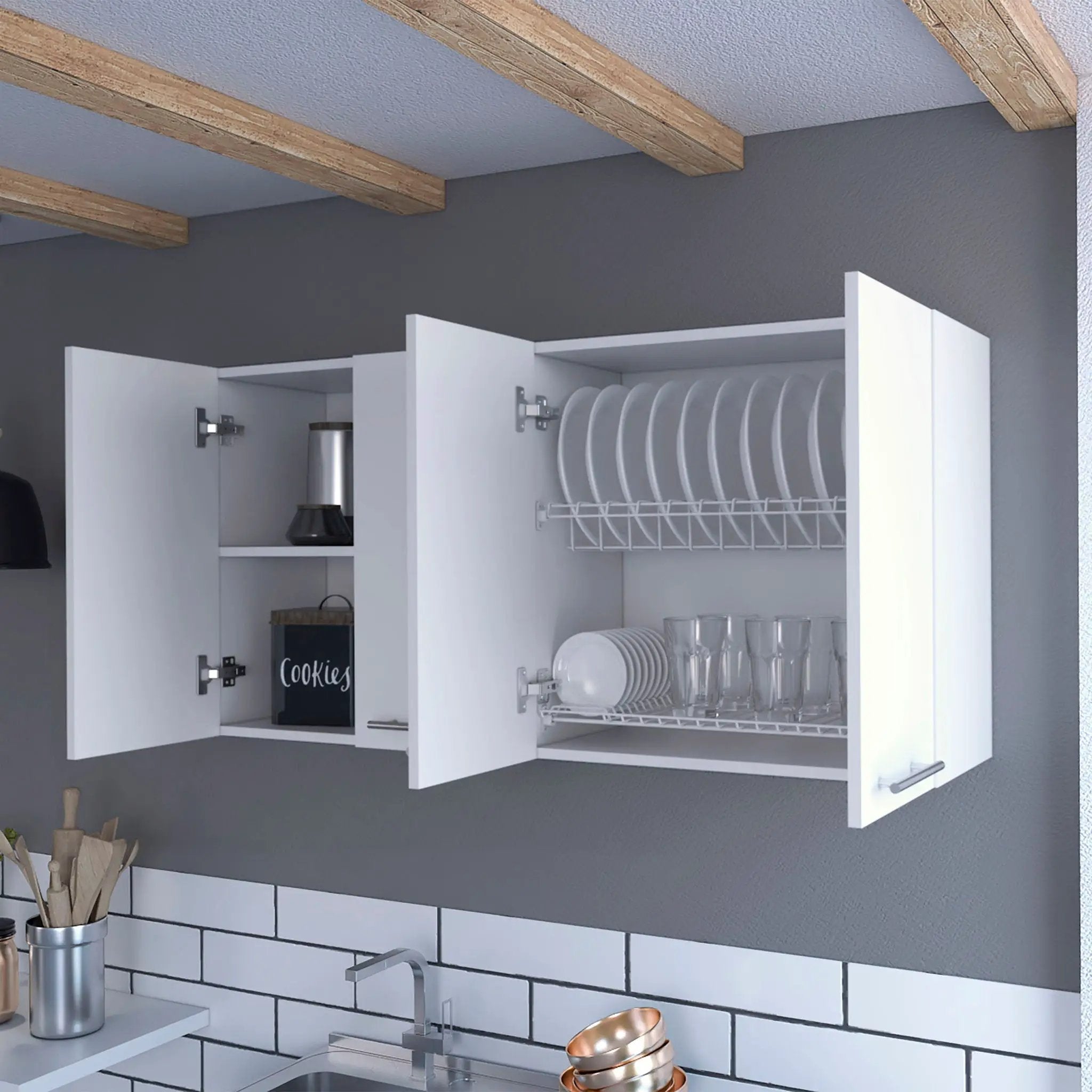 Kitchen Cabinet Durham Four Doors - White