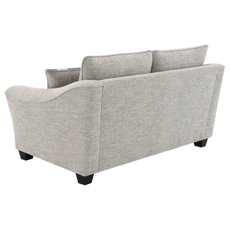 Tomkins Boucle Upholstered Loveseat Light Grey by Unique Piece Furniture