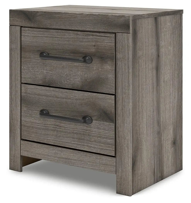 Graystorm - Two Drawer Night Stand - Brown Gray by Unique Piece Furniture