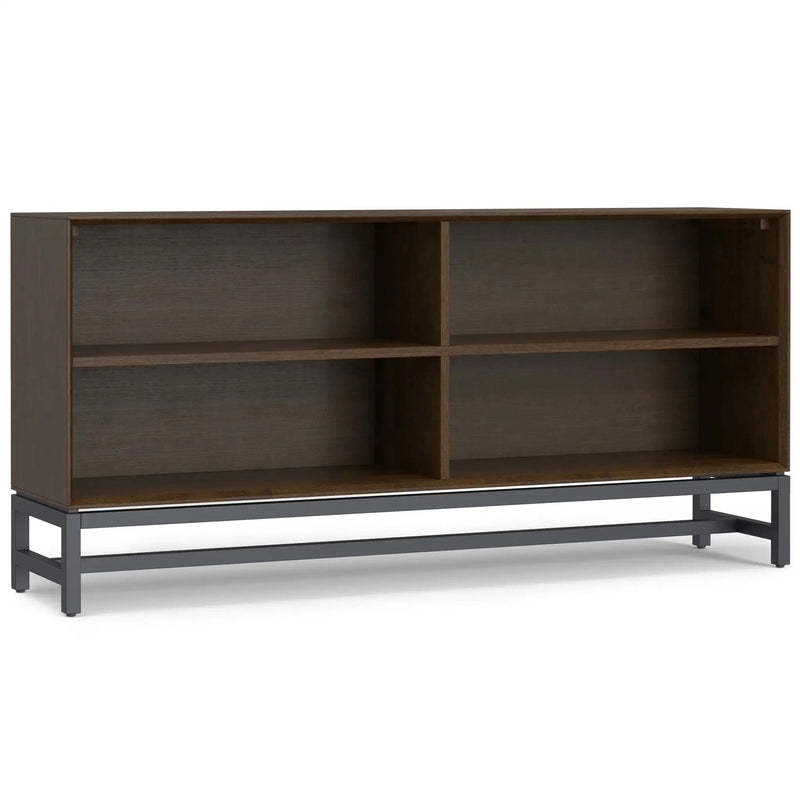 Banting - Low Wide Bookcase - Walnut Brown by HouseOfZazla