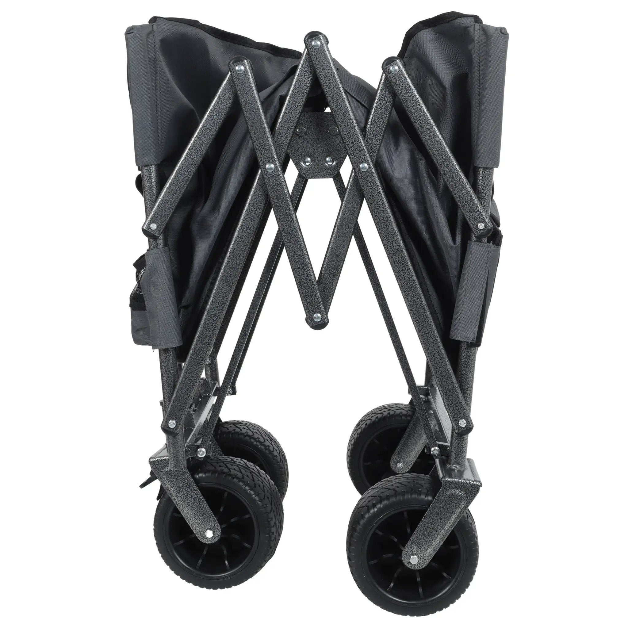 3-in-1 Folding Wagon Cart with Bench Seat & Storage by HouseOfZazla
