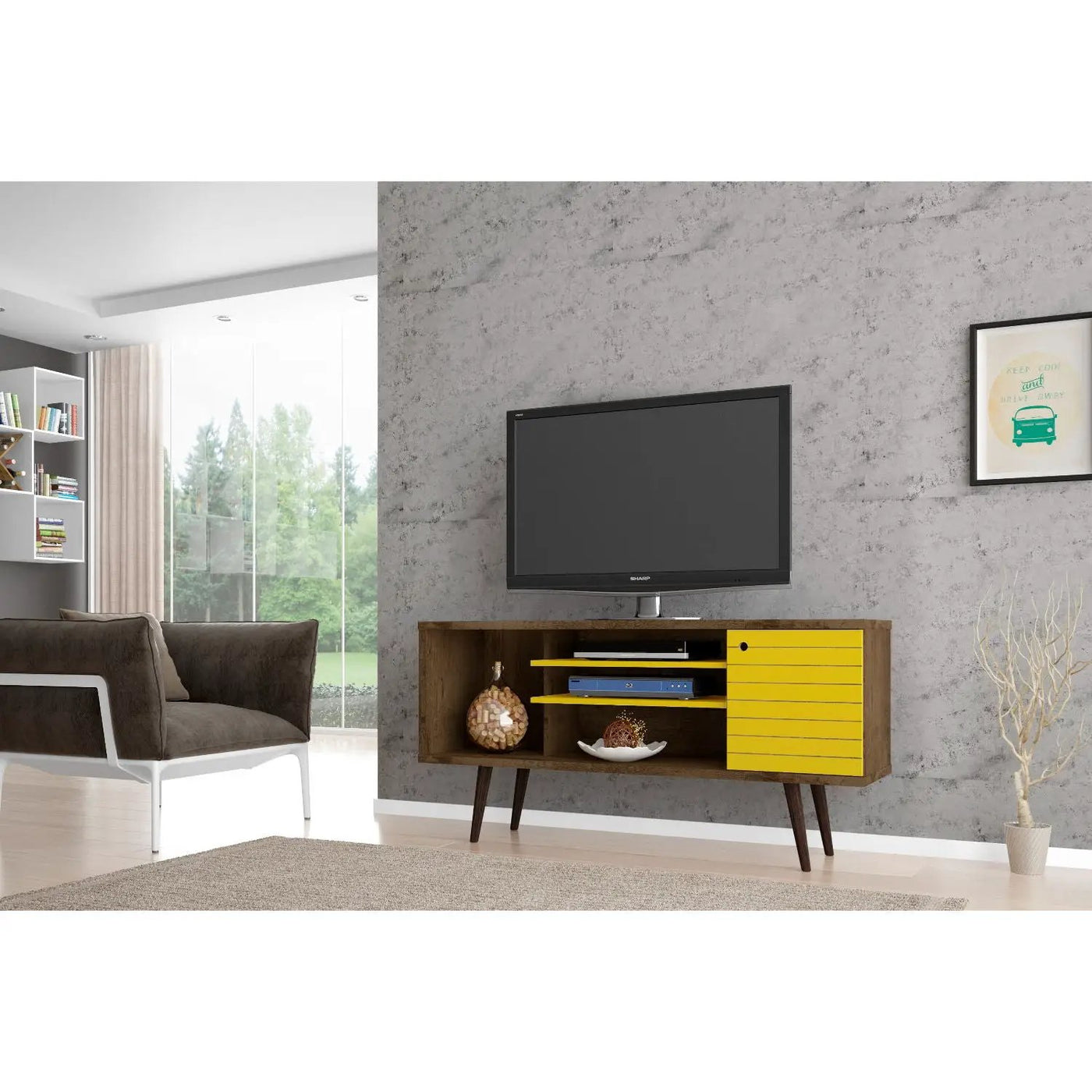 Liberty - Free Standing Design TV Stand by HouseOfZazla