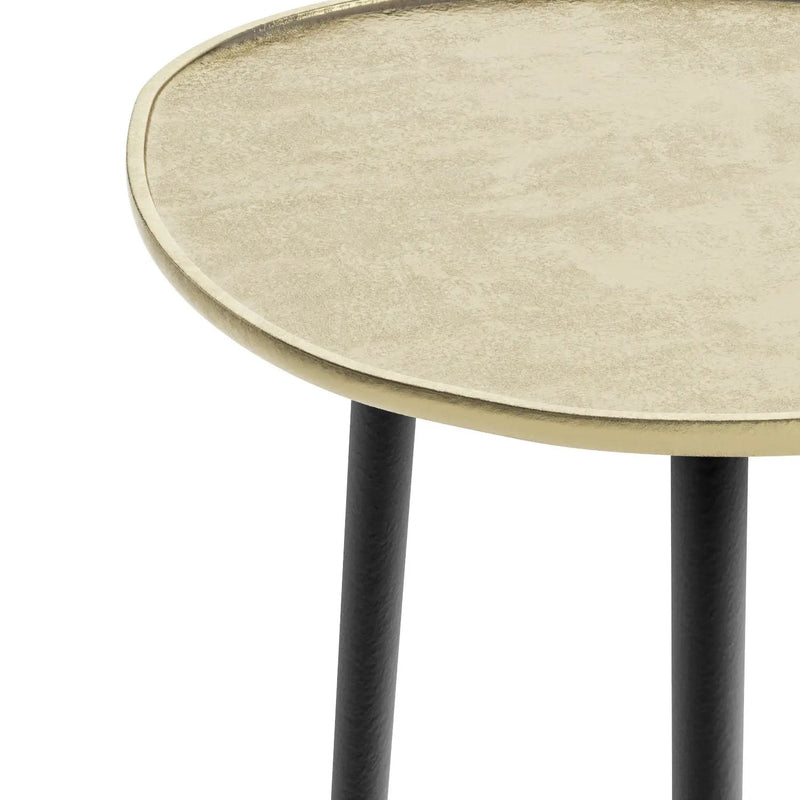 Tanner - Metal Side Table - Gold by HouseOfZazla