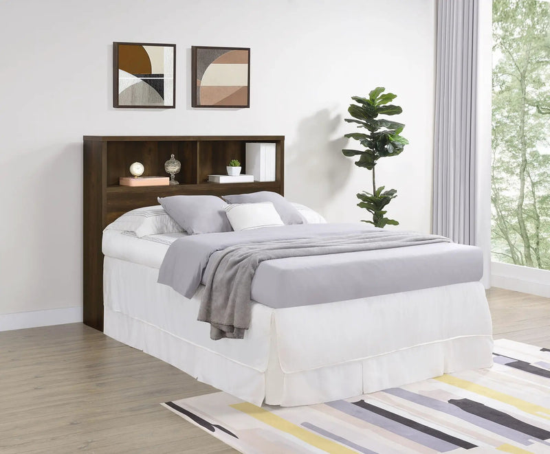 Westpark 49-inch Full Bookcase Headboard Dark Pine by Unique Piece Furniture
