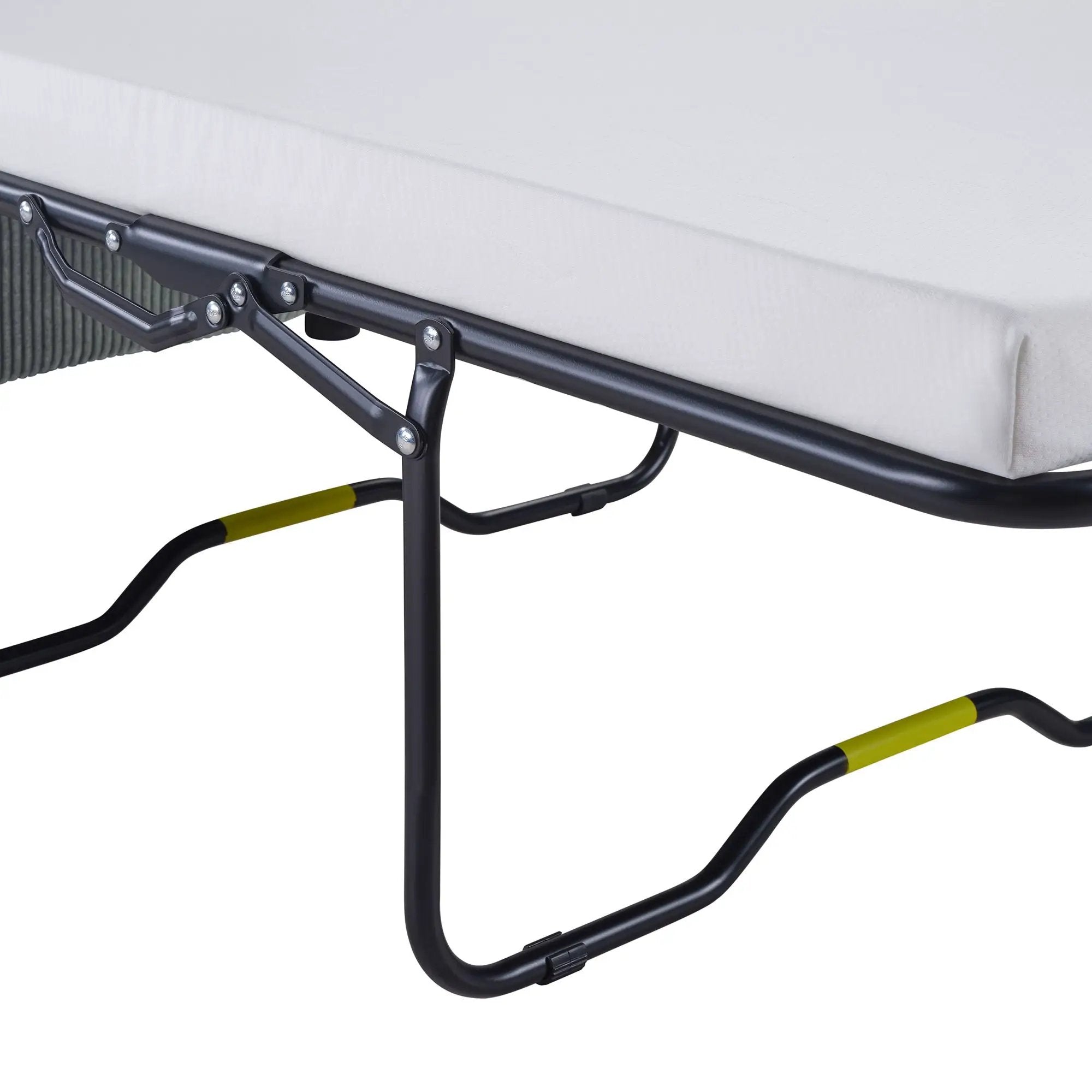Sleeper Sofa With Foldable Mattress, USB Ports, Side Table & Storage Pocket