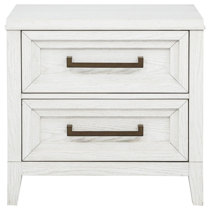 Marielle 2-drawer Nightstand Bedside Table Distressed White by Unique Piece Furniture