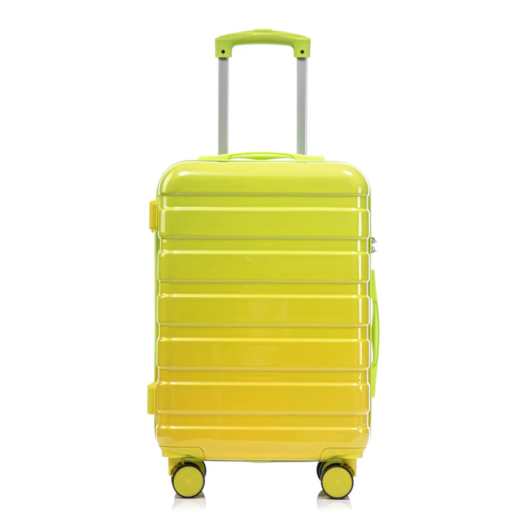 14'/20' 2-Piece PC Spinner Wheel Luggage Set with Gradient Color and Lock by HouseOfZazla