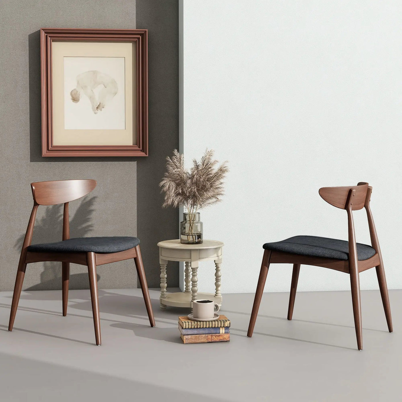 Retro Dining Chairs With Ergonomic Back (Set of 2) by HouseOfZazla