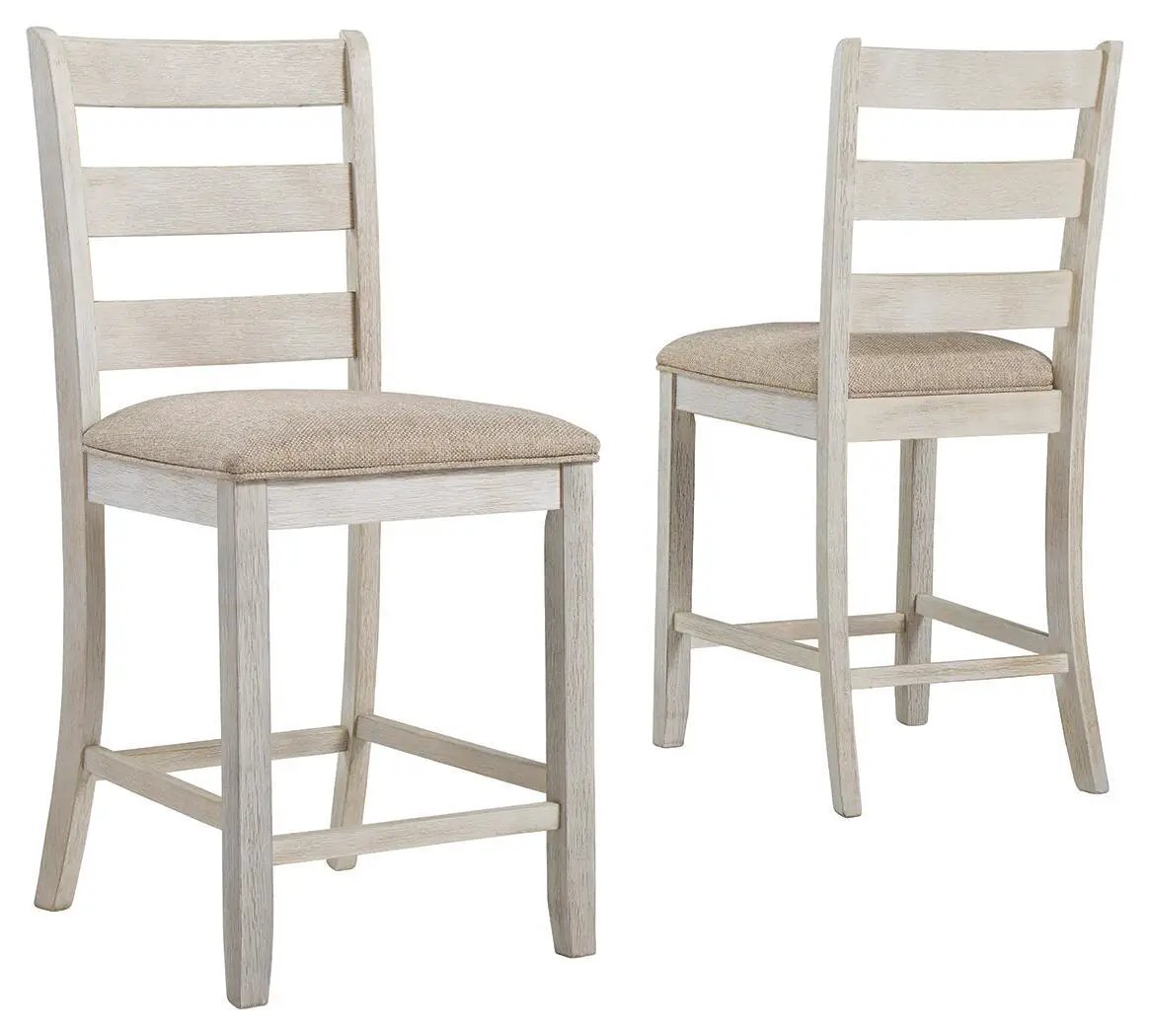 Skempton - Upholstered Barstool (Set of 2) - White by Unique Piece Furniture