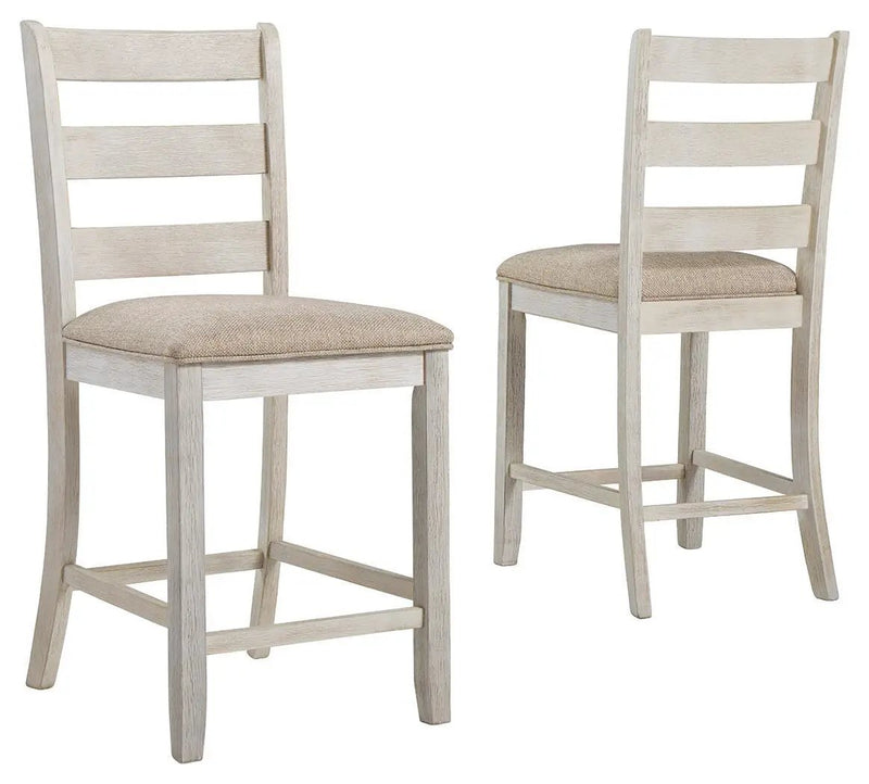 Skempton - Upholstered Barstool (Set of 2) - White by Unique Piece Furniture