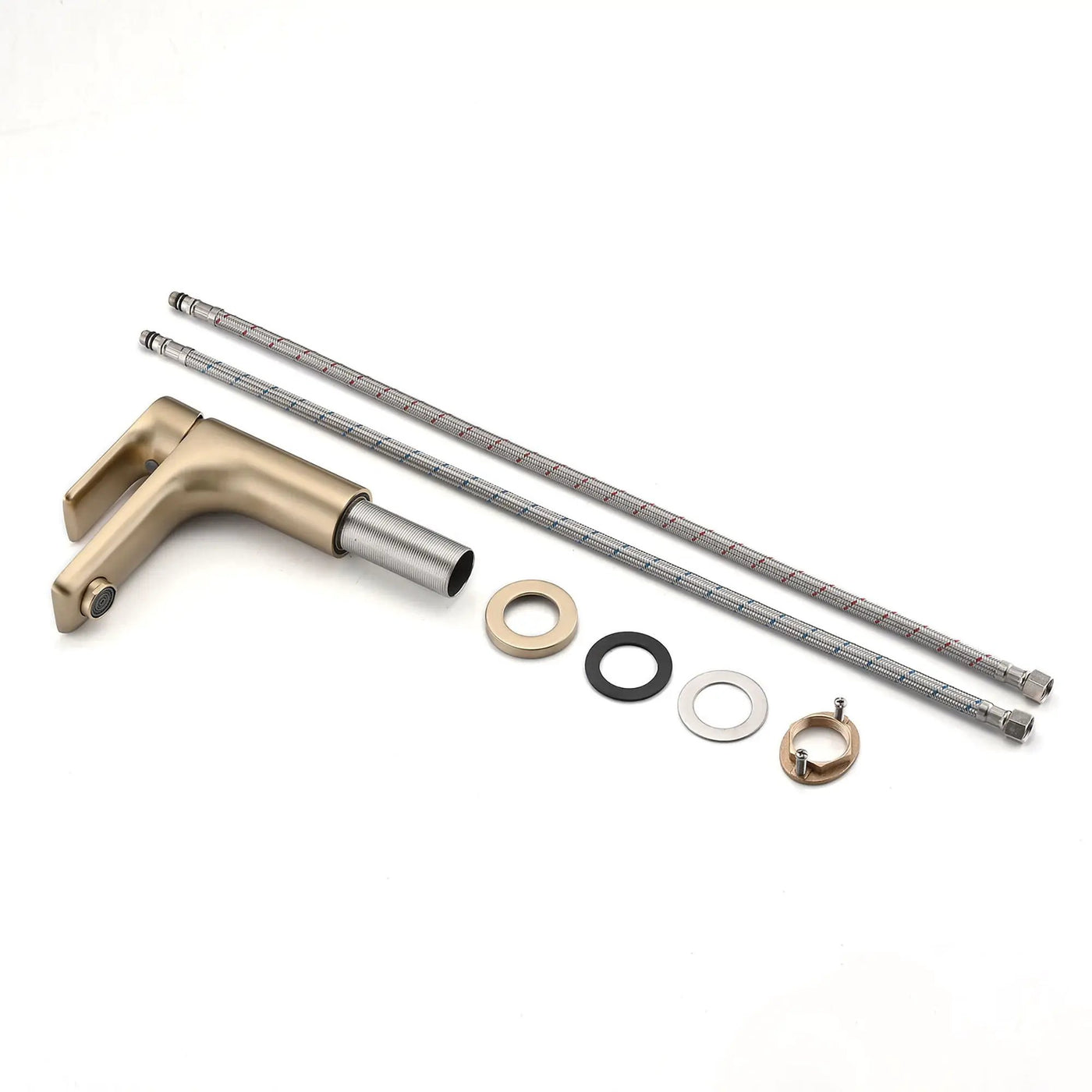 Modern Bathroom Sink Faucet Single Handle Brass Countertop Mount by HouseOfZazla