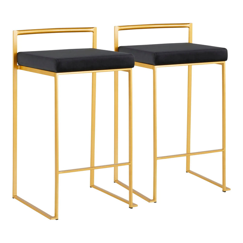 Fuji - Contemporary / Glam Design Counter Stool (Set of 2) by Unique Piece Furniture