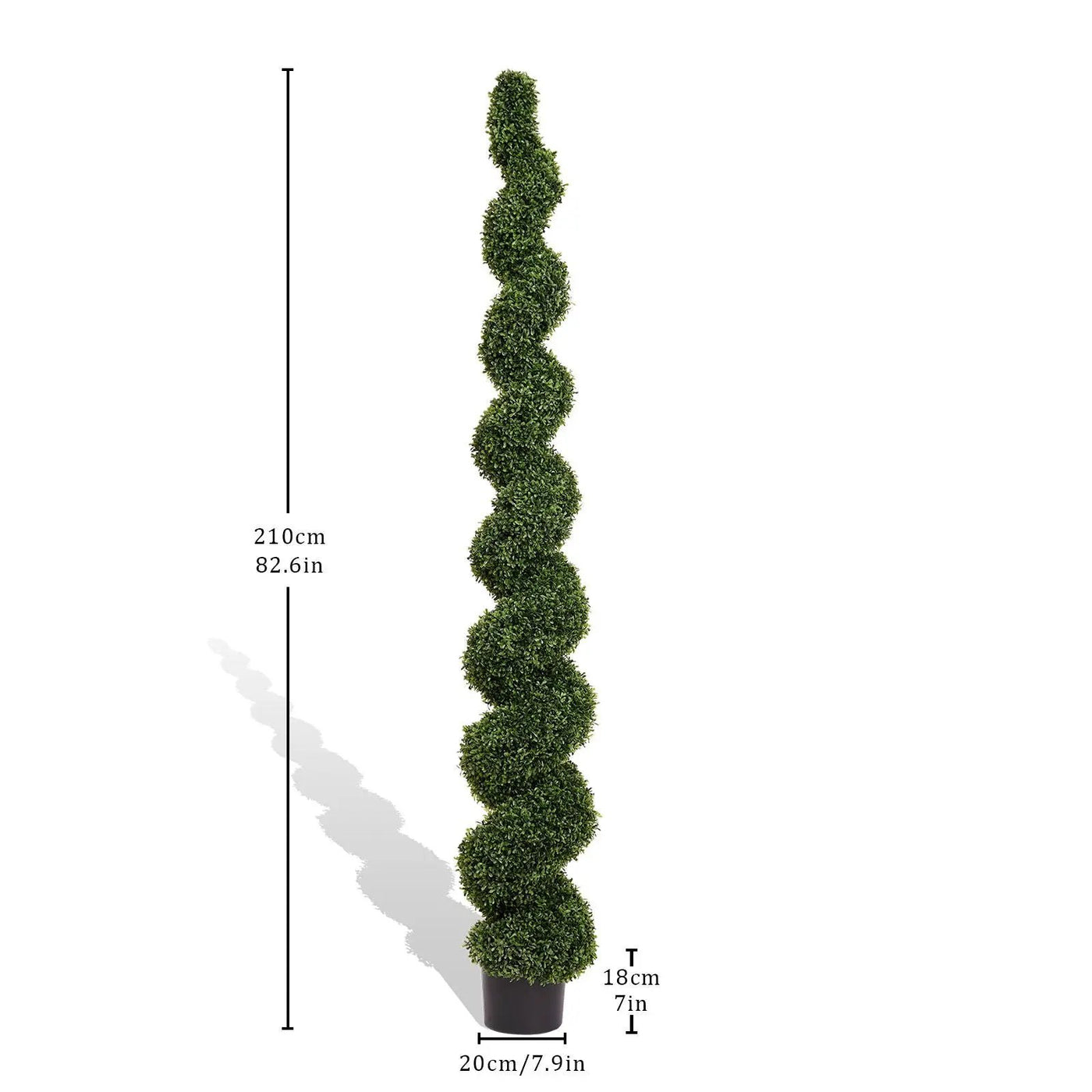 Artificial Outdoor UV Resistant Plastic Boxwood Topiary Spiral Tree by HouseOfZazla