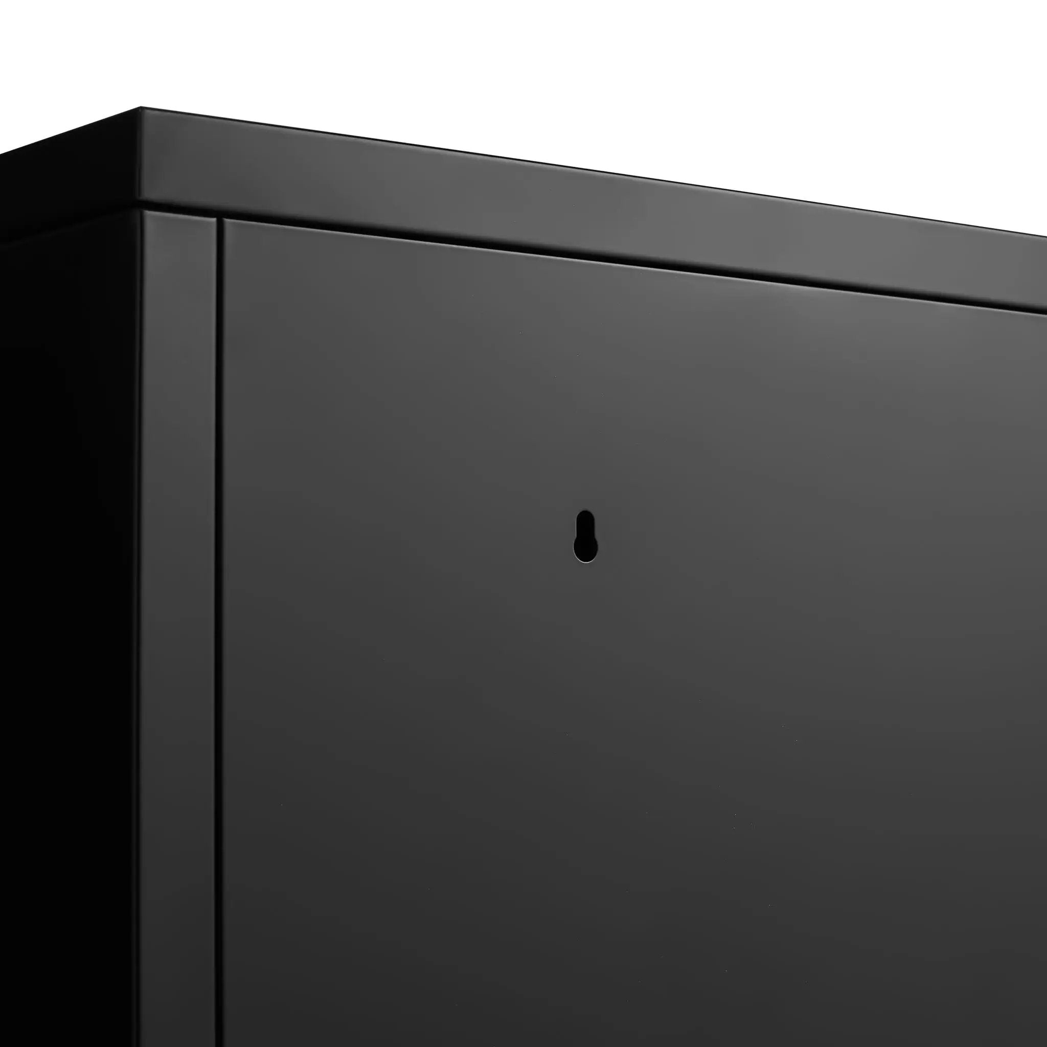 Modern Storage Cabinet With Adjustable Shelves, Magnetic Door Stopper by Unique Piece Furniture