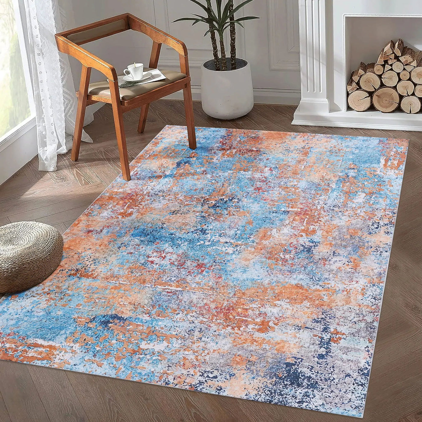 Maval - Stunning Area Rug, Washable by HouseOfZazla