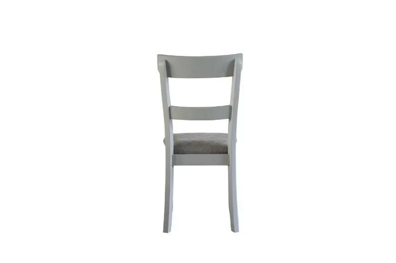 House Marchese - Side Chair (Set of 2) - Two Tone Gray Fabric & Pearl Gray by Unique Piece Furniture