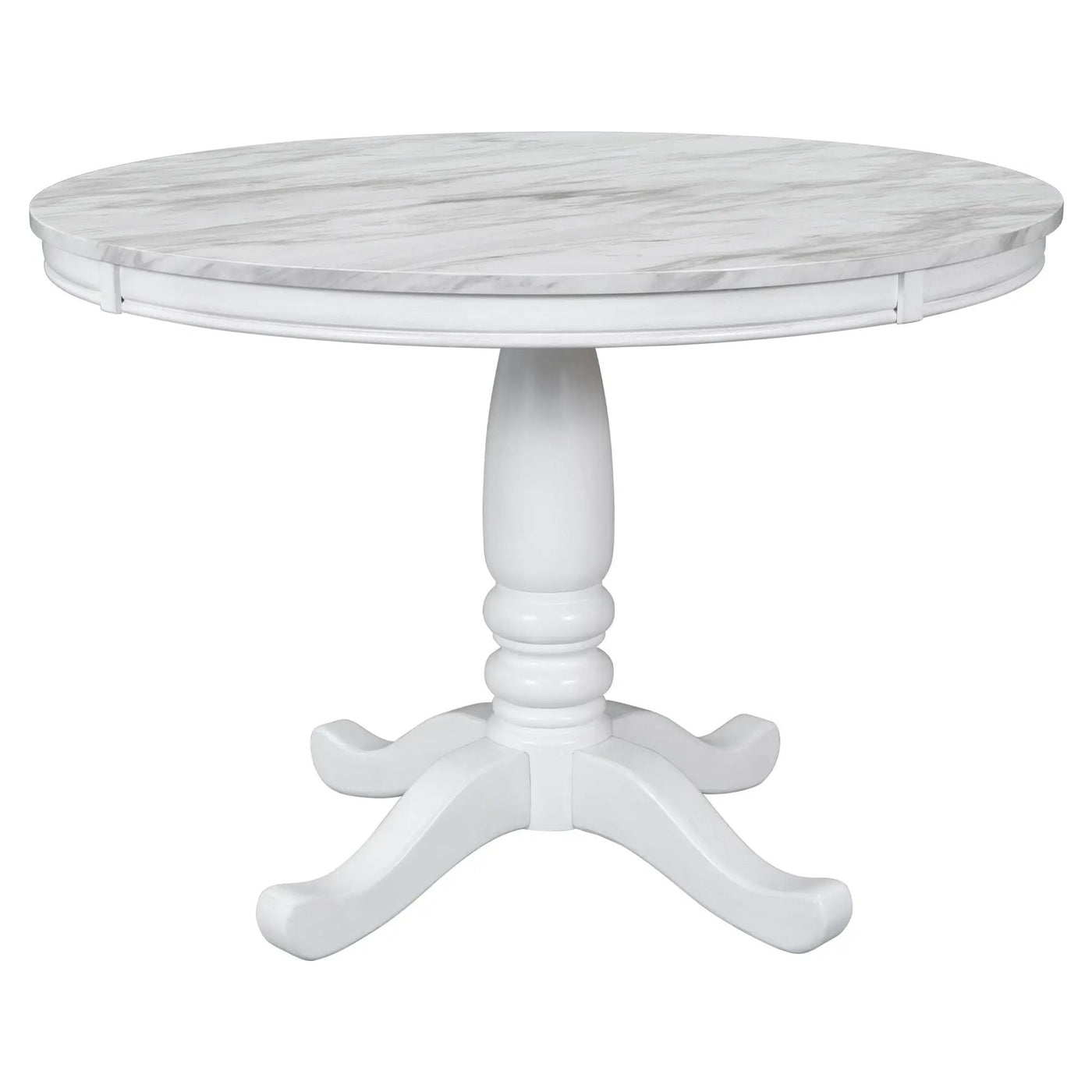 5 Pieces Dining Table And Chairs Set For 4 Persons, Kitchen Room Solid Wood Table With 4 Chairs by HouseOfZazla