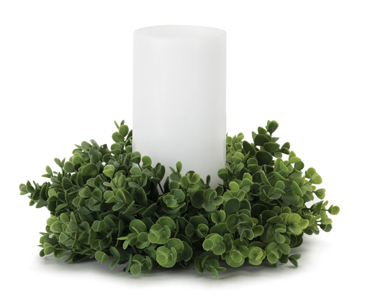 Eucalyptus foliage candle ring (set of 6), photo 2 of 2
