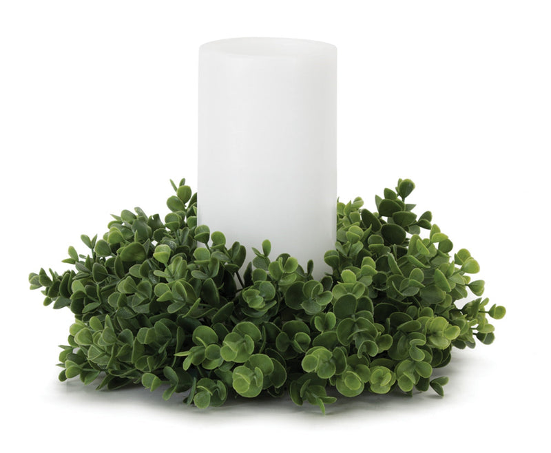 Eucalyptus foliage candle ring (set of 6), photo 2 of 2