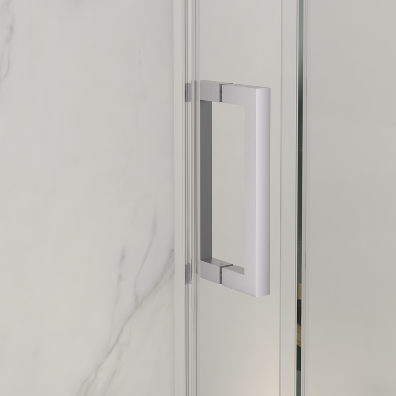 Frameless Sliding Shower Door - 56-60"W x 72"H by HouseOfZazla