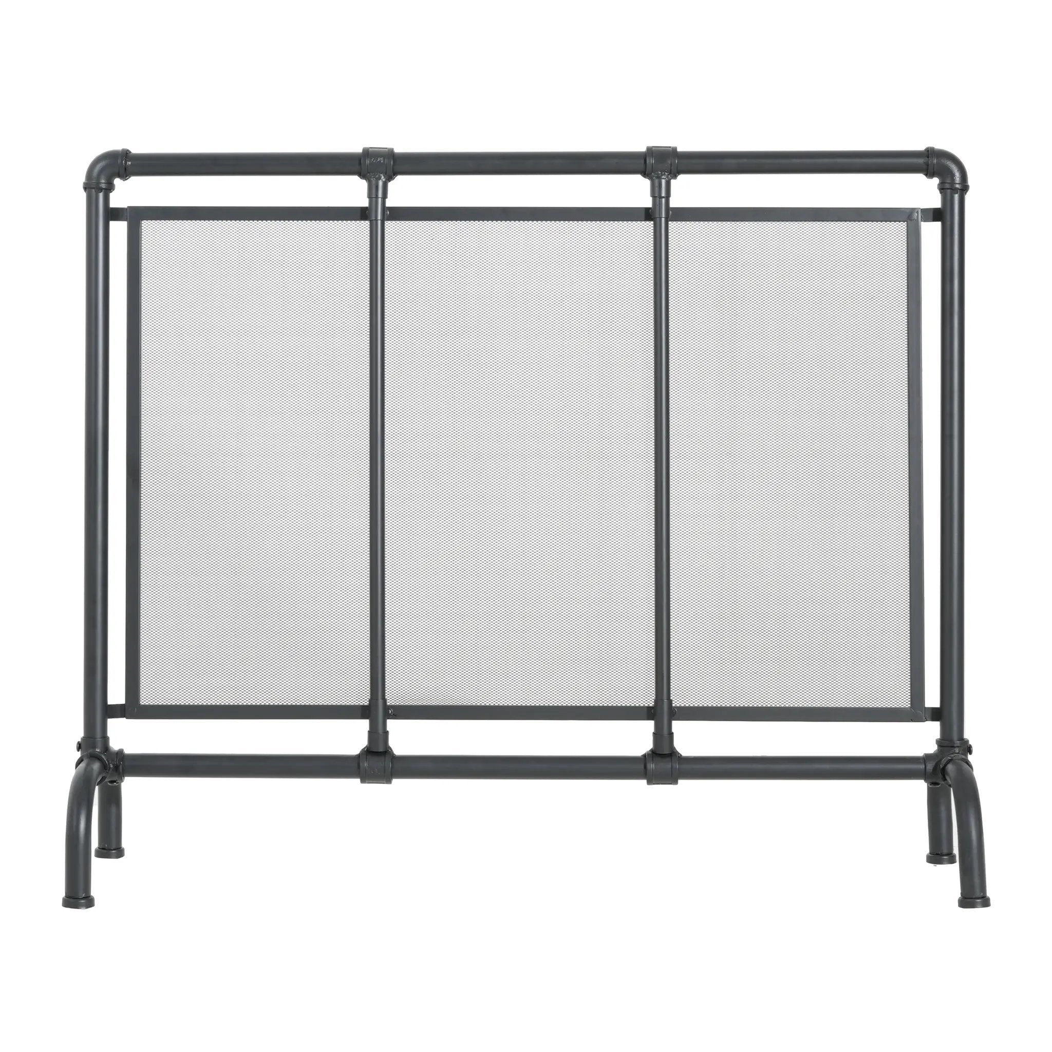 Celeste 1 Panel Iron Fireplace Screen 36" W x 29" H by HouseOfZazla