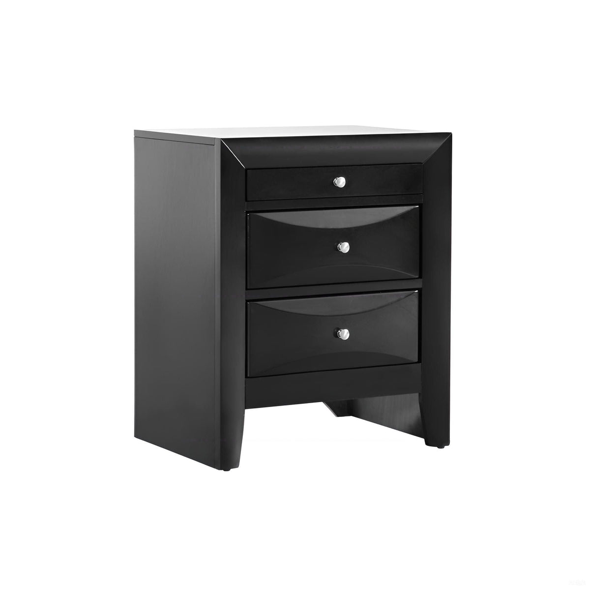 Modern Design Nightstand with Molded Resin & Veneer - Choice of Color, photo 13 of 26