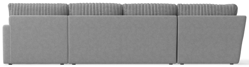 Titan - Sectional With Comfort Coil Seating, Cocktail Ottoman And Accent Pillows Included by Unique Piece Furniture