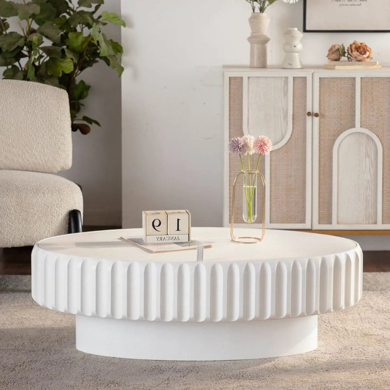 Fluted Storage Table with Lift-Off Lid by HouseOfZazla