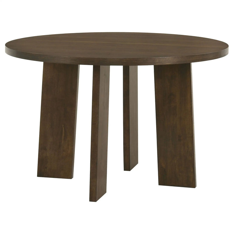 Strouse 5-piece Dining Set Cream and Walnut by Unique Piece Furniture