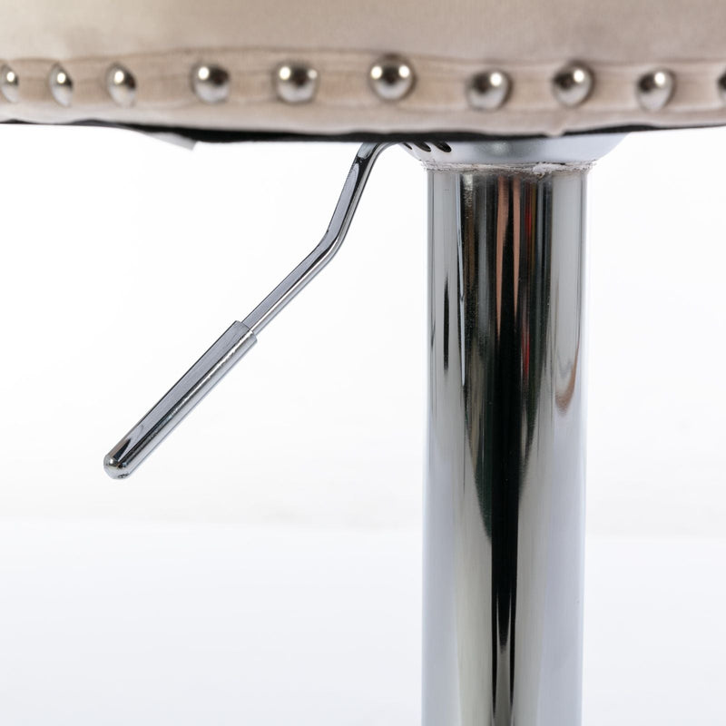 Swivel Adjustable Height Barstools Set of 2 by HouseOfZazla