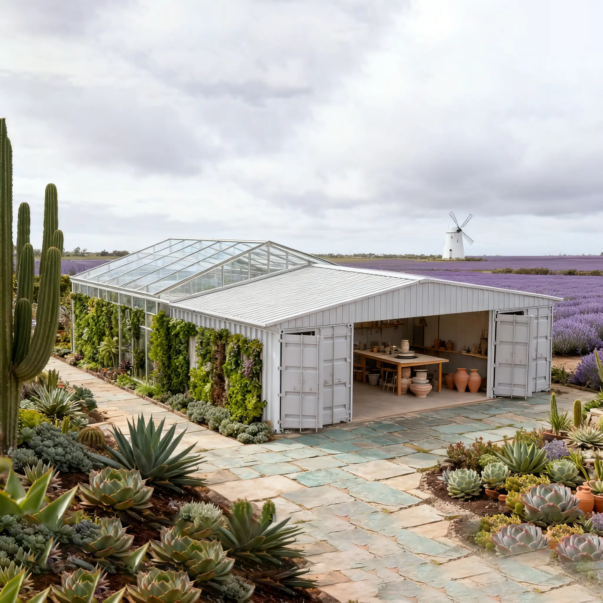 40FT x 36FT Container Roof Kit – Heavy-Duty Steel Shelter by HouseOfZazla