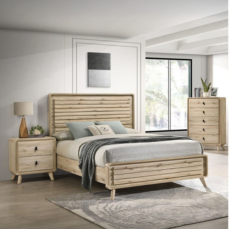 Chest With 5 Drawers - Mid-Century Design - Beige, photo 4 of 7